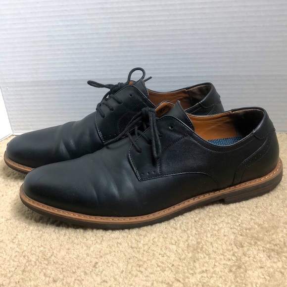 Nunn Bush Men's Circuit Plain Toe Oxford - Comfort Gel Dress Shoes With Leather Upper